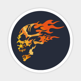 fire skull Magnet